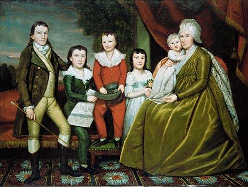 Ralph Earl Earl Ralph Mrs Noah Smith And Her Children oil painting image